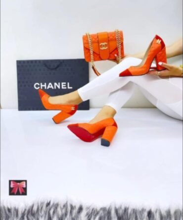 Women Matching Shoes and Purse