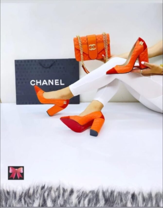 Women Matching Shoes and Purse